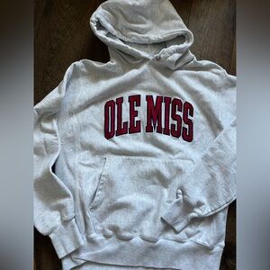 Champion Ole Miss Rebels Reverse Weave pullover hoodie women’s size medium